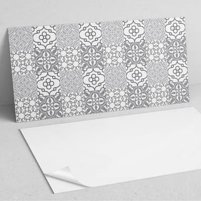 Coloray Wandpanelen Zelfklevend - Geometrische patronen in de lay-out PVC Wandpaneel - 100 cm x 50 cm - Grijs Wandbekleding Zelfklevend - 1 stuk - Texturen Wandpanelen Zelfklevend - Keuken Wandpanelen - Wandpanelen Badkamer