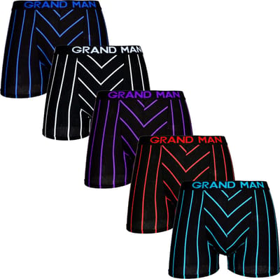 GIANVAGLIA Katoenen Boxershorts 5-pack Heren - Effen - Maat XXL | Mannen Ondergoed