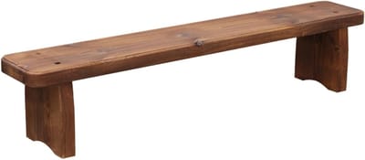 Houten Tuinbank - Buitenbank Terras - Ontspannen in Tuin - Weerbestendig Ontwerp - 120 cm Lengte - Houtkleur