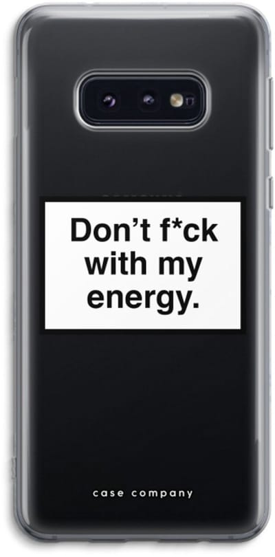 Case Company® - Hoesje geschikt voor Samsung Galaxy S10e hoesje - My energy - Soft Cover Telefoonhoesje - Bescherming aan alle Kanten en Schermrand