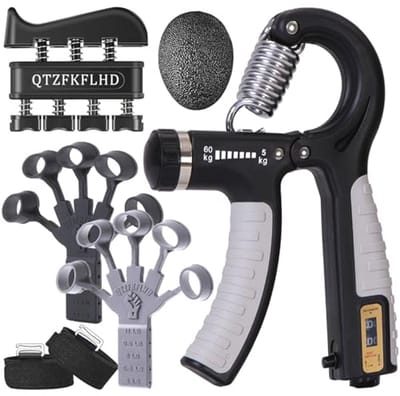 Gripkrachttrainer voor onderarmversterking en stressverlichting - 5-delige set