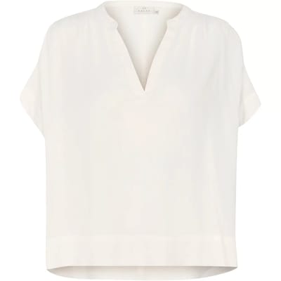 Kaffe KAmilia Wing SL Blouse Dames Blouse - Chalk