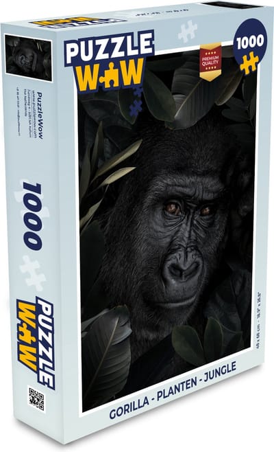 Puzzel Gorilla - Planten - Jungle - Legpuzzel - Puzzel 1000 stukjes volwassenen