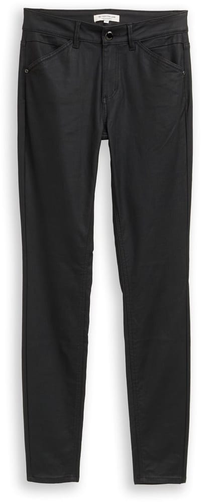 Tom Tailor - Coated TTLUCIE SKINNY jeans - Maat 29/34 - coated black denim