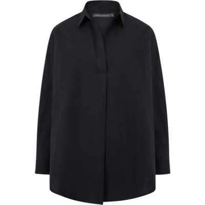 French Connection Ls Popover Black Size: 6 | Blouses Outlet | Dames | Zwart