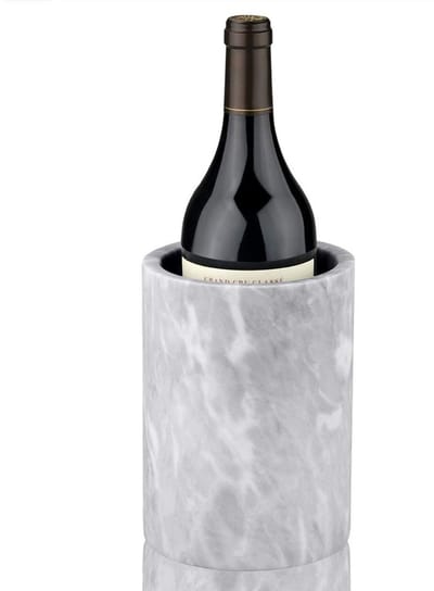 Allecto - Elegante Wijnkoeler - Champagne Chiller - Multifunctioneel - Grijs Marmer - IJs Wijnkoeler - Perfect voor Feestjes - Stijlvol Design