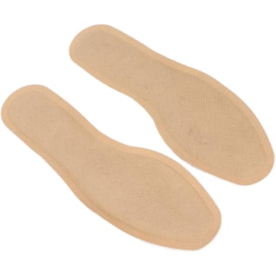 2 STuks Verwarmende Binnenzool Non-woven Stof Zelfverwarmend Dames Winter Schoeninzet voor Voetverwarming beige