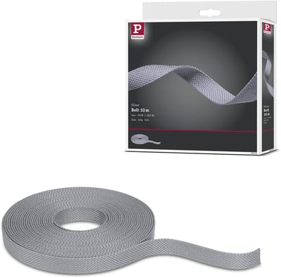ULine Riem 10m Dacron Textil Koper Grijs