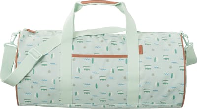 Fresk Grote weekendtas 37 L - Sporttas voor Kinderen - Reistas - Logeertas Jongens - Groen - Surf Boy