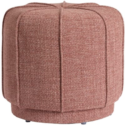 Light & Living Poef Belisso - Roze - Ø50.5x46cm - Modern