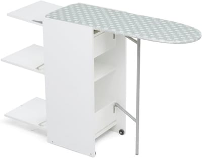 Strijkplank - Strijktafel - Kreukvrij Kleding - Volledig Opvouwbaar - 47x45x97 cm - Wit
