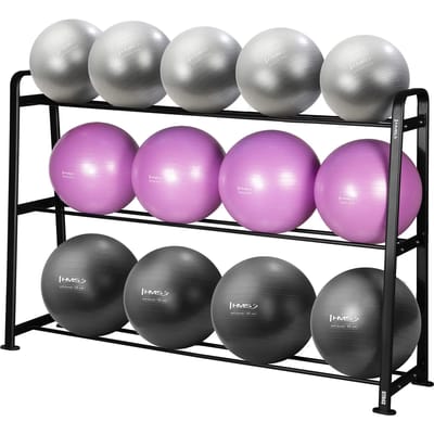 HMS YB02 & STR43 Serie - Trainingsballen Set - 13 Stuks - Met Standaard - Anti-Burst