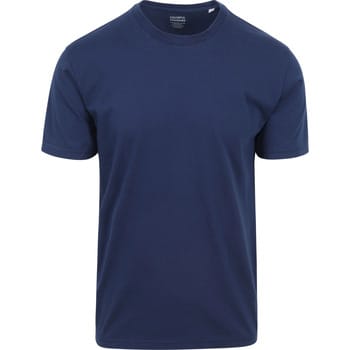 Colorful Standard T-shirt Royal Blauw - Maat XXL - Heren - Casual T-shirts
