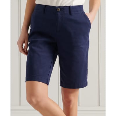 Superdry City Chino Shorts Blauw 2XS Vrouw
