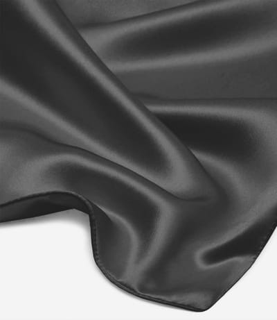 Zijden dekbed overtrek Nuovo Seta Zwart 240 x 200/220 - Set inclusief 2 Zijden Kussenslopen - 100% Puur Zijde