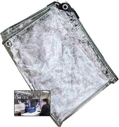 Transparante Zeildoeken - Stevig PVC - Buiten Beschermen - UV Bestendig - 1.2x4m - Transparant