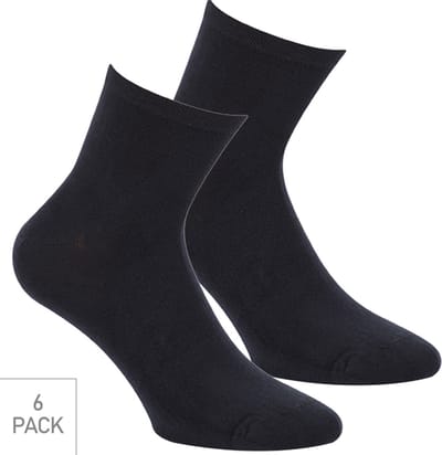 Boru Bamboo - 6-Pack - Quarter Sokken - Bamboe - Naadloos - Heren / Dames - marine - 36-40 - 2302