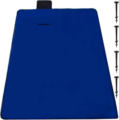 Springos Picknickkleed | Picknickdeken | Buitenkleed | Picknick | 150 x 135 cm | Blauw