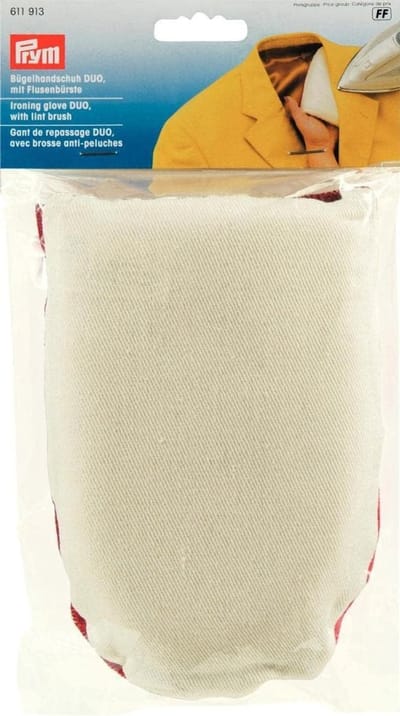 Strijkhandschoen - Strijk koffer - Stomen en strijken - Dubbelzijdig - 25x14mm - Beige