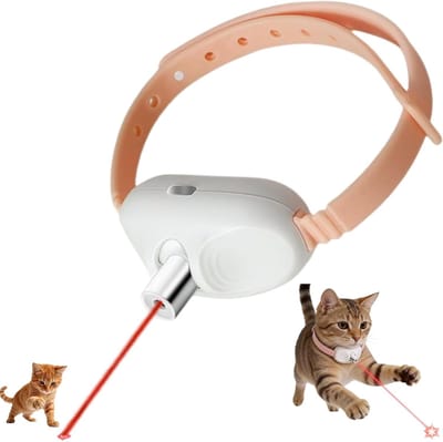 Interactief Kattenspeelgoed met - Automatisch Bewegend, USB Oplaadbaar, Verstelbaar 23-34 cm, 2 Standen, Voor Binnen en Buitenspel-Roze