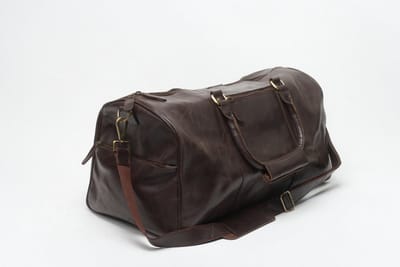 Cargro – 100% Lederen Weekendtas - Handgemaakt - Unisex - Reistas - Sporttas - Duffel bag - 100% Luxe Top-Grain Leer – Weekender 01 Bruin
