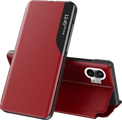 Hoesje geschikt voor Nothing Phone (1) - Techsuit eFold Book Case - Rood