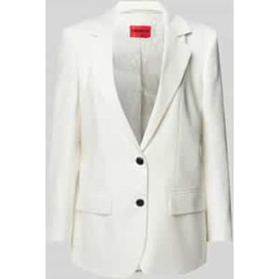 Linnen blazer met reverskraag, model 'Anetali'