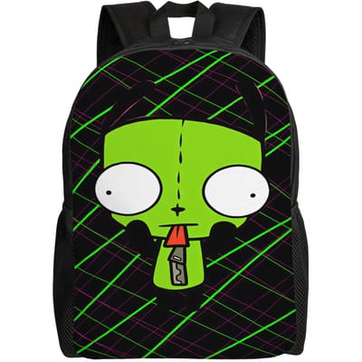 Gir Rugzak Invaders Zims Stijlvolle Rugzakken Mannen Universiteit Ademende Middelbare School Tassen Designer Rugzak as picture