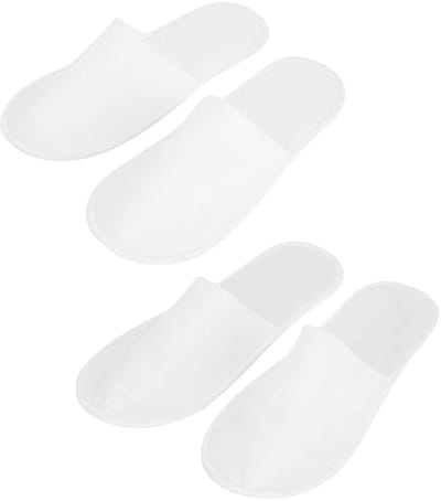 Dailygoods- Wegwerppantoffels 50 Paar - Antislip - Uniseks - Draagbaar - Wit - Zachte/huidvriendelijke materialen - Pantoffels