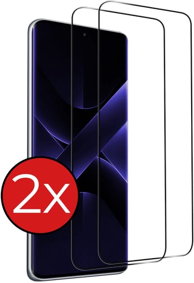 Screenprotector - 2 Stuks - Geschikt voor Xiaomi Poco X7 - Full Cover - Beschermglas - Gehard Glas - Tempered Glass - Screen Protector