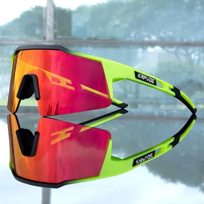Kapvoe UV400 Fietsbril MTB Fietsbril voor Mannen Vrouwen Buiten Sport Brillen 1LENS