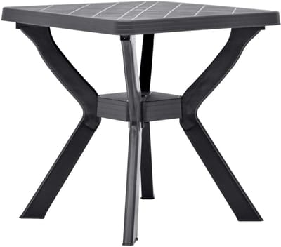 Bistrotafel - Statafel Balkon - Buiten Genieten - Onderhoudsvrij Kunststof - 70x70x72 cm - Antraciet