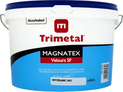 Trimetal Magnatex Velours Sf - 2,5 l - 13 m²/l - Wit - Afwerkingslaag
