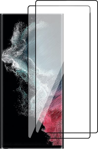 Screenprotector geschikt voor Samsung Galaxy S22 Ultra - PET Glasfolie Beschermglas Screen Protector - 2 Stuks