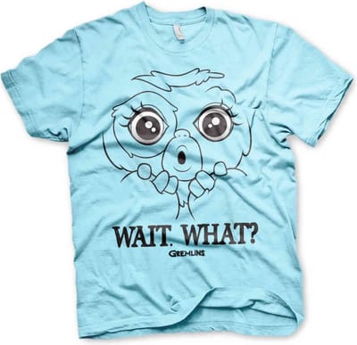 Gremlins Heren Tshirt -S- Wait. What? Blauw