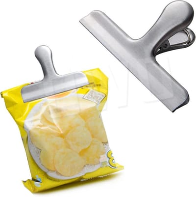 OWO - rvs klem clip voor chipszak - cornflakes - voedsel - eten - tas - verhoud