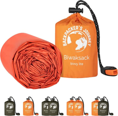 Ultralichte en waterdichte bivakzak voor noodgevallen - Ideaal voor kamperen, wandelen en avontuur