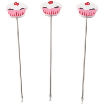 3 Stuks Roestvrij Staal Cake Tester Sonde Cake Tester Koekjes Baktest Naald DIY Bakgereedschap voor wit