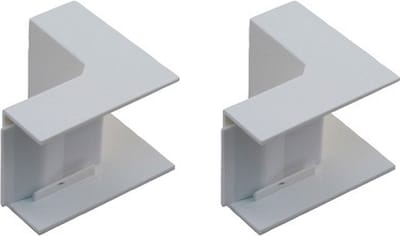 2 STUKS BINNENHOEK P25 WIT