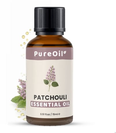 PureOil – Patchouli Etherische Olie – 15ml – 100% Puur, Natuurlijk & Vegan – Patchouli Voor Haar | Huid | Gezicht | Scalp | Diffuser | Aromatherapie | Saunsa | Geurolie - Incl. Ebook