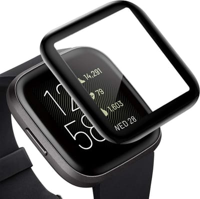Screenprotector geschikt voor FitBit Versa 2 - Full Screen Cover Volledig Beeld