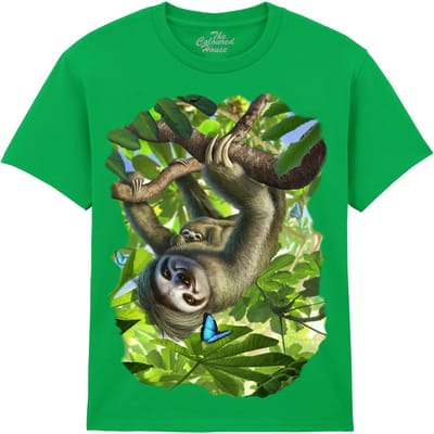 KIDS Luiaard Mama Sloth The Coloured House KIDS T-shirt XL