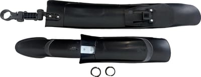 Spatbord Mountainbike Verstelbaar -universeel Spatborden Voor En Achter 24 - 26 - 27 Inch =zwart