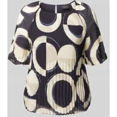 Regular fit chiffon blouse met korte raglanmouwen