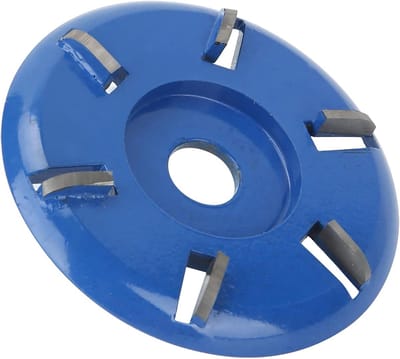 6-Tands Slijpwiel voor Haakse Slijper, Turbo Houtsnijschijf, Houtbewerking, Legering Staal met Tungsten Staal, 9 cm Diameter, Voor Precisie en Efficiëntie