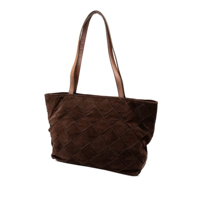 Tweedehands Suède Intrecciato Tote