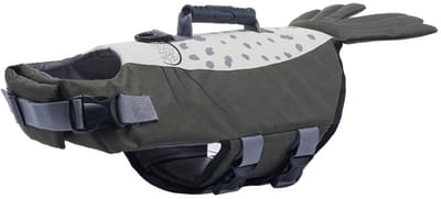 Zwemvest voor honden Robbie de Zeehond - Maat L - Ruglengte 40cm - Gewicht Hond 20-30KG - reddingsvest - zwemondersteuning voor honden