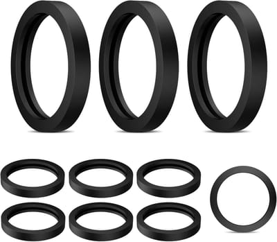 Gas Can Gasket Seals - Afdichtring Benzinetank - 10 stuks - Rubber Pakkingen - Brandstof - Tuiten - Zwart - Geschikt voor Gasbussen