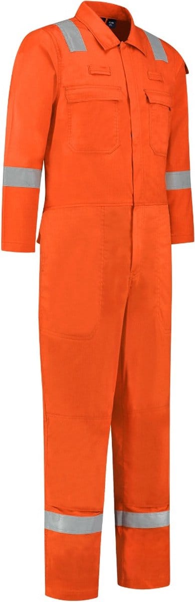Dapro Roughneck Multinorm 98% Katoen Overall - Maat 46 - Oranje - Vlamvertragend , antistatisch , vlamboog en lasnorm