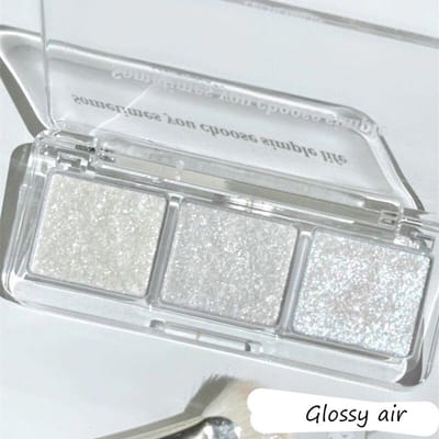 3 Kleur Oogschaduw Palet Glittler Nacht Oogschaduw Groen Paars Kleur Langdurige Waterdichte Shimmer Pigment Oogmake-up Palet YSL Odorless air